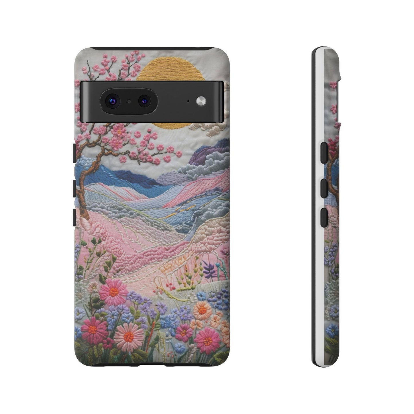 Boho Floral Phone Case, Vibrant Nature Design, Tough Cases, Gift for Her, Art Lover, Eco-friendly Phone Accessory, Spring Decor