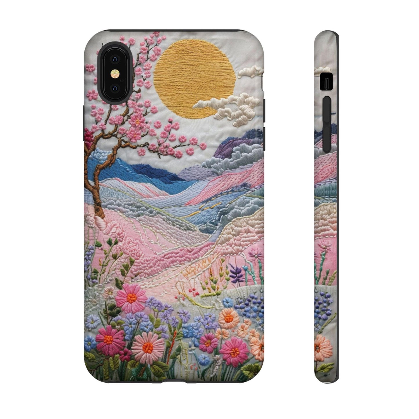 Boho Floral Phone Case, Vibrant Nature Design, Tough Cases, Gift for Her, Art Lover, Eco-friendly Phone Accessory, Spring Decor