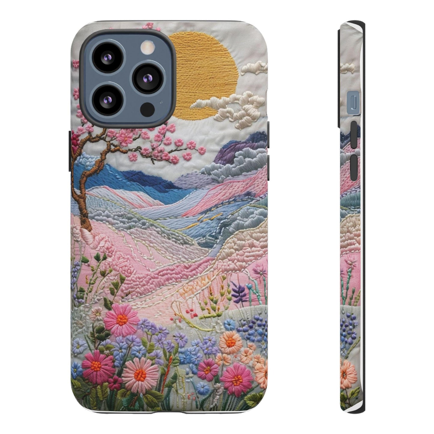 Boho Floral Phone Case, Vibrant Nature Design, Tough Cases, Gift for Her, Art Lover, Eco-friendly Phone Accessory, Spring Decor