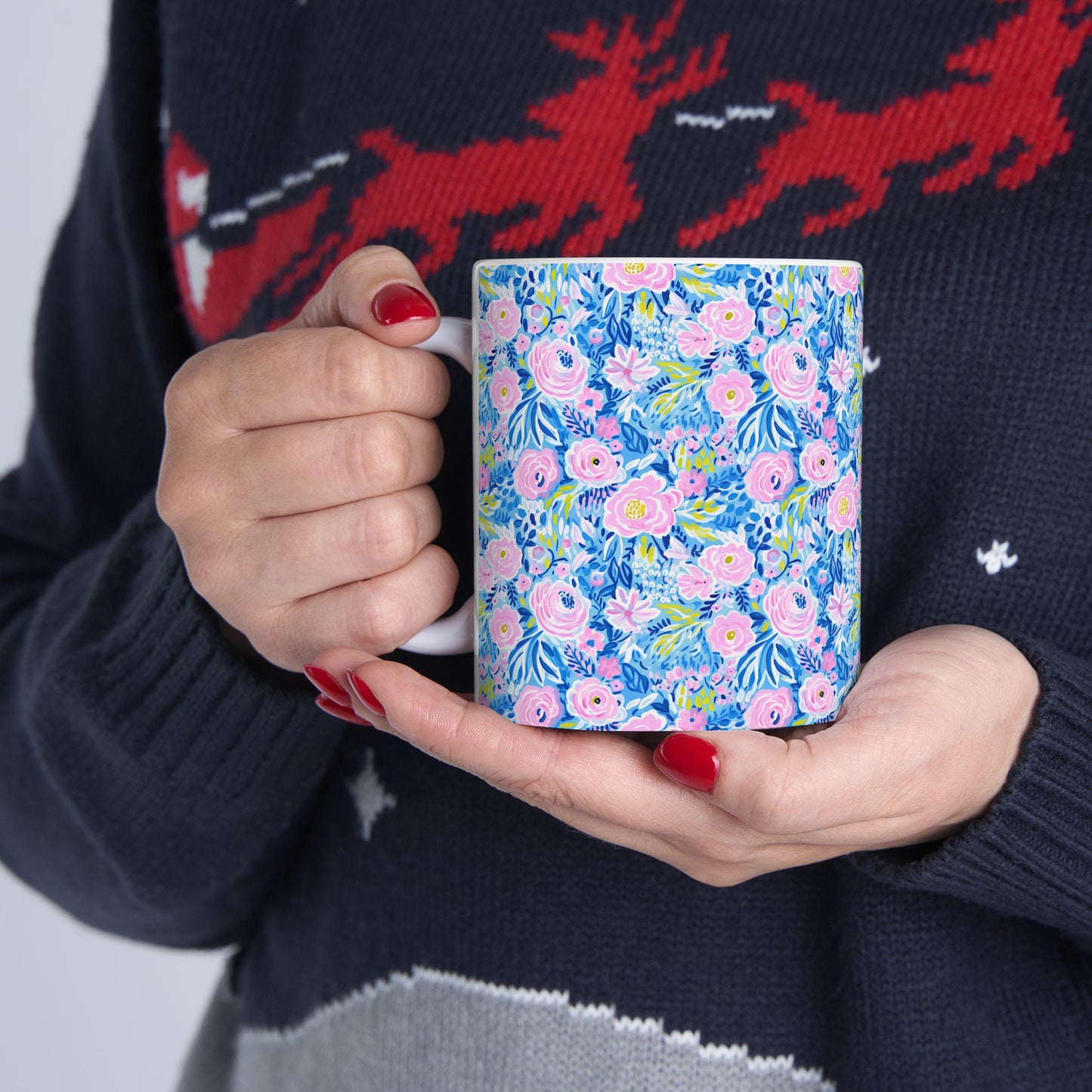 Coquette Floral Ceramic Mug