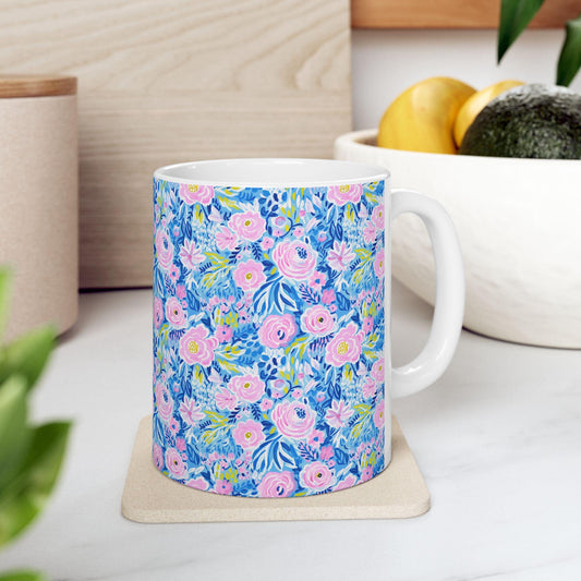 Coquette Floral Ceramic Mug