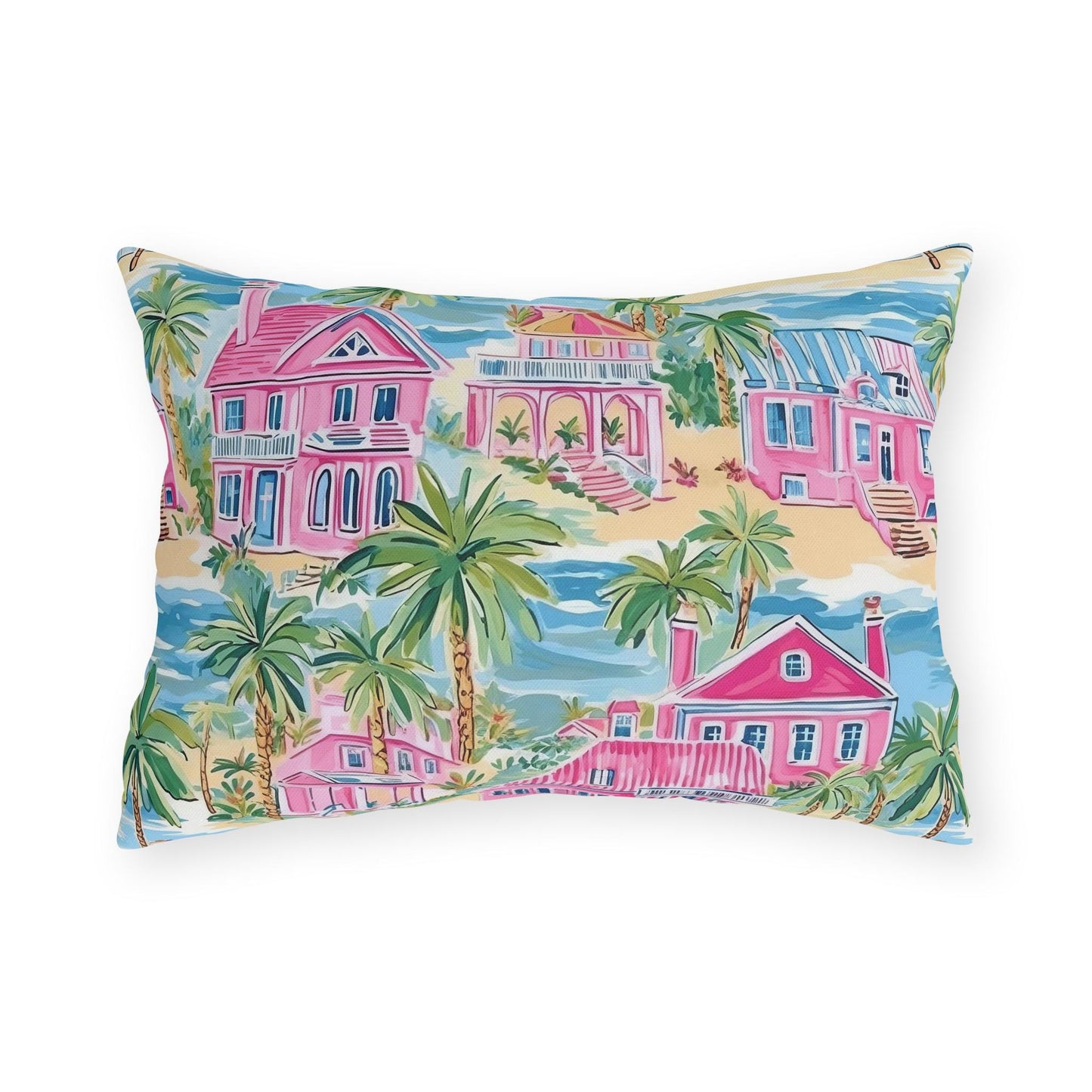 Tropical Outdoor Pillows, Coastal Home Decor, Beach House Decor, Patio Accessories, Summer Vibe Cushions