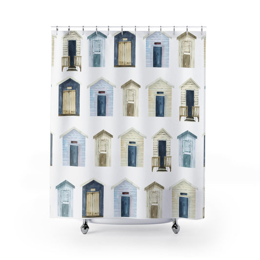 Vintage Beach House Shower Curtain