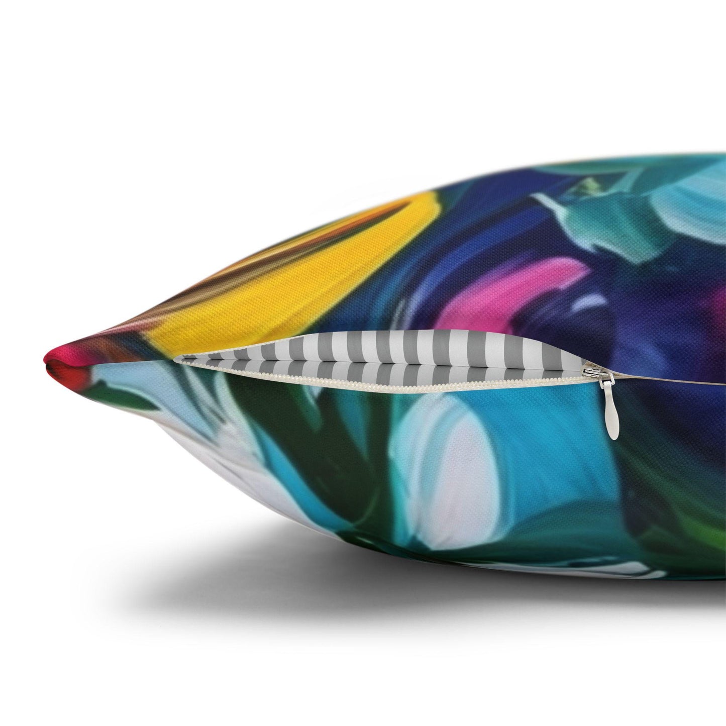 Watercolor Floral Throw Pillow