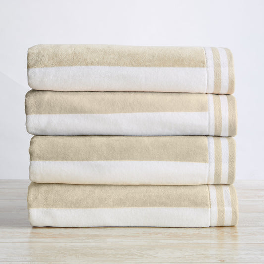 4 Pack Striped Cabana Oversized Beach Towel - Edgartown