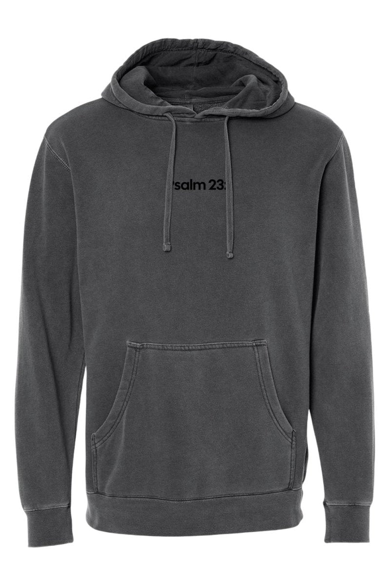 Psalm 23:1 Unisex Pigment-Dyed Hoodie Sweatshirt
