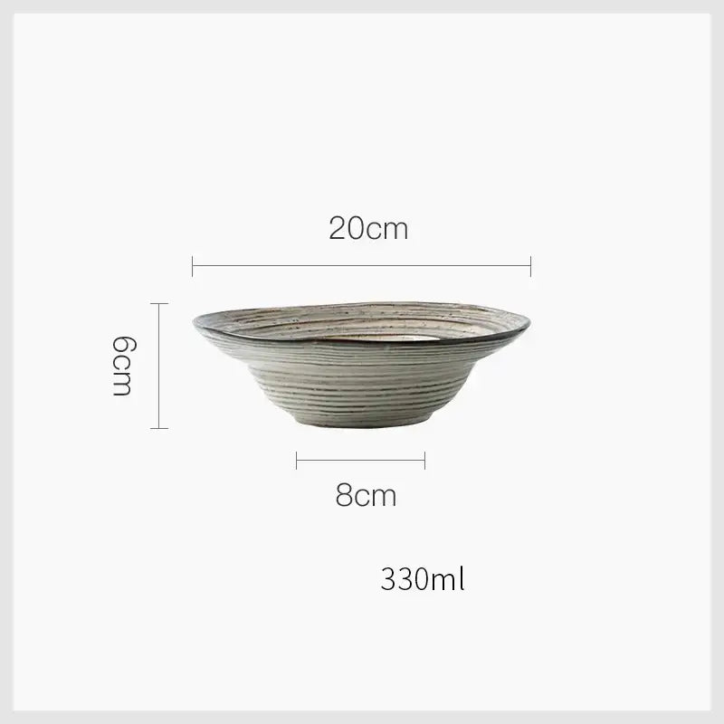 Rustic grayish white ceramic dish bowl set dining room dinnerware