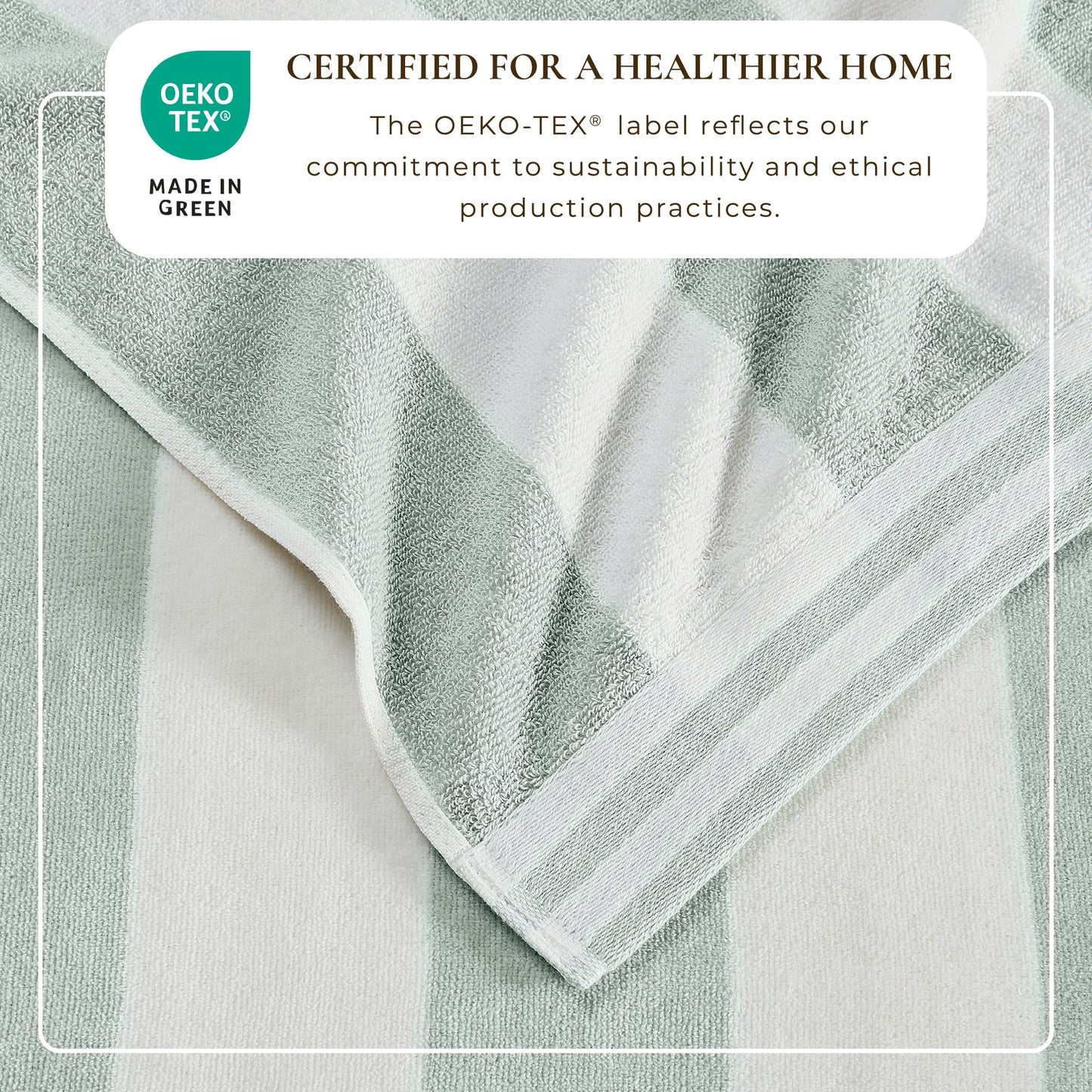4 Pack Striped Cabana Beach Towel - Edgartown Collection