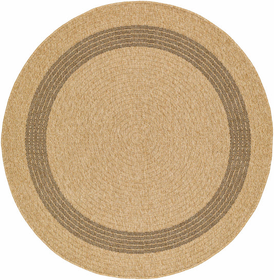 Andie Bordered Faux Jute Outdoor Rug - Clearance