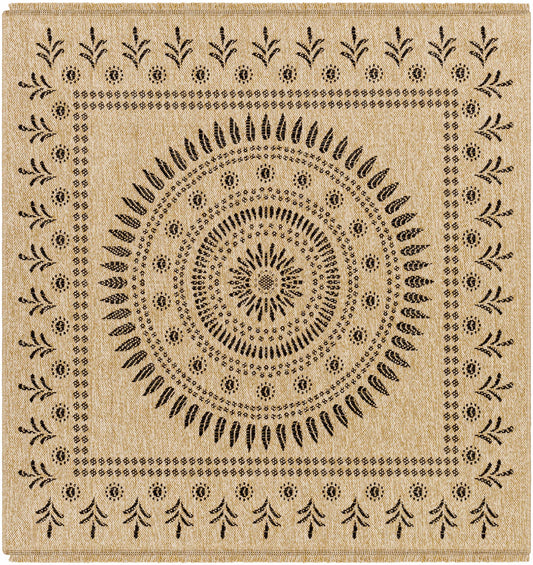 Beata Round Faux Jute Outdoor Rug - Clearance