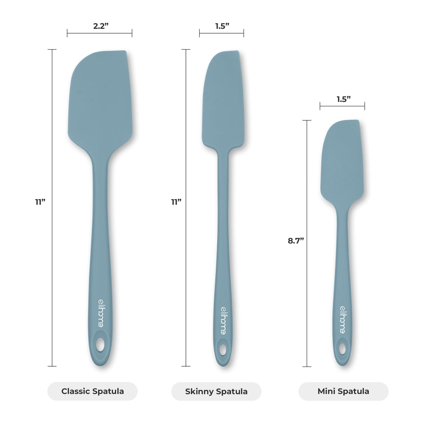 6 Piece Silicone Spatula Set