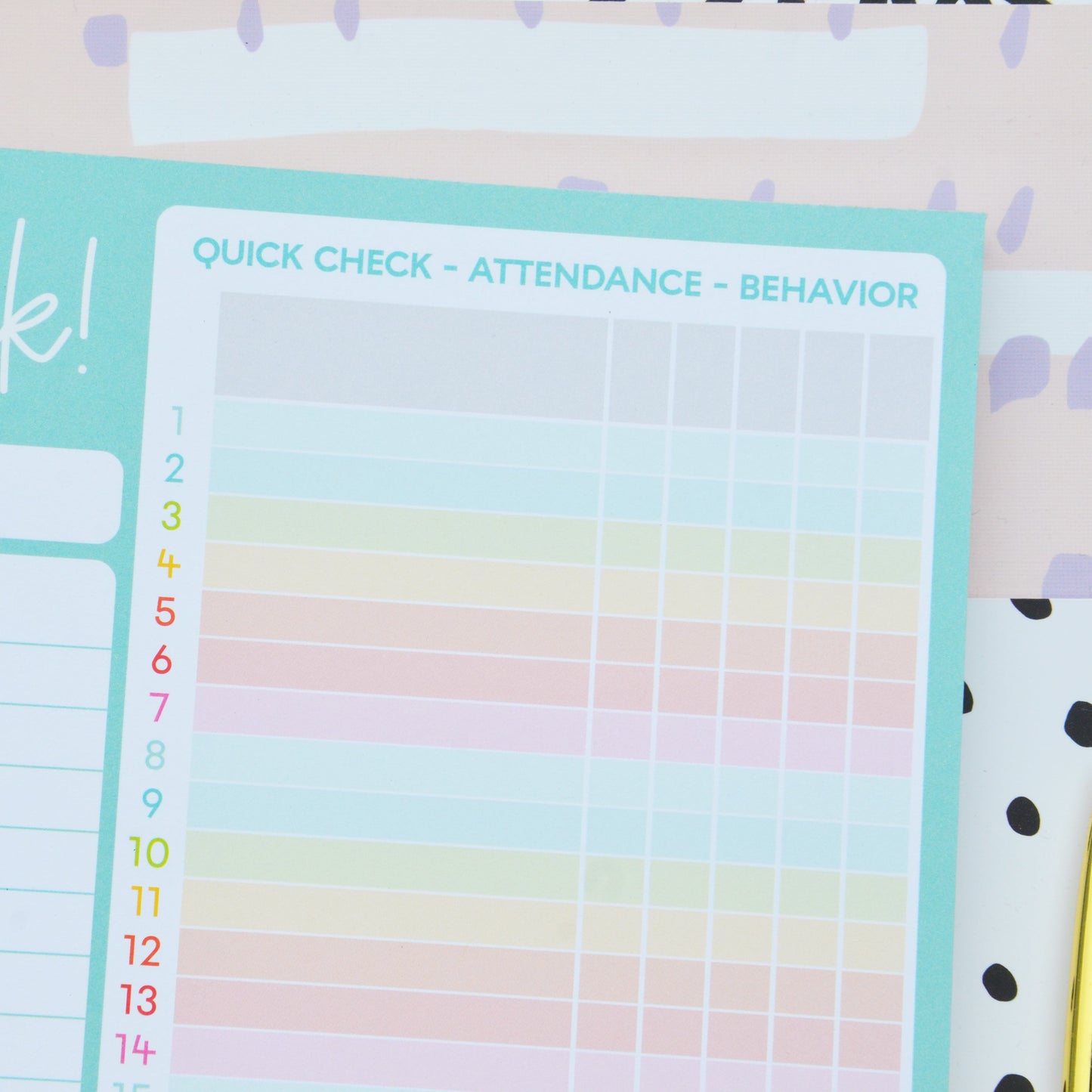 Notepad - THIS WEEK in My Classroom - Teacher's Weekly Notepad