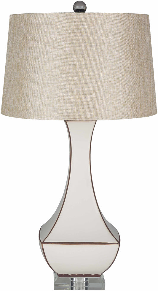Tuka Tan Ceramic Table Lamp - Clearance