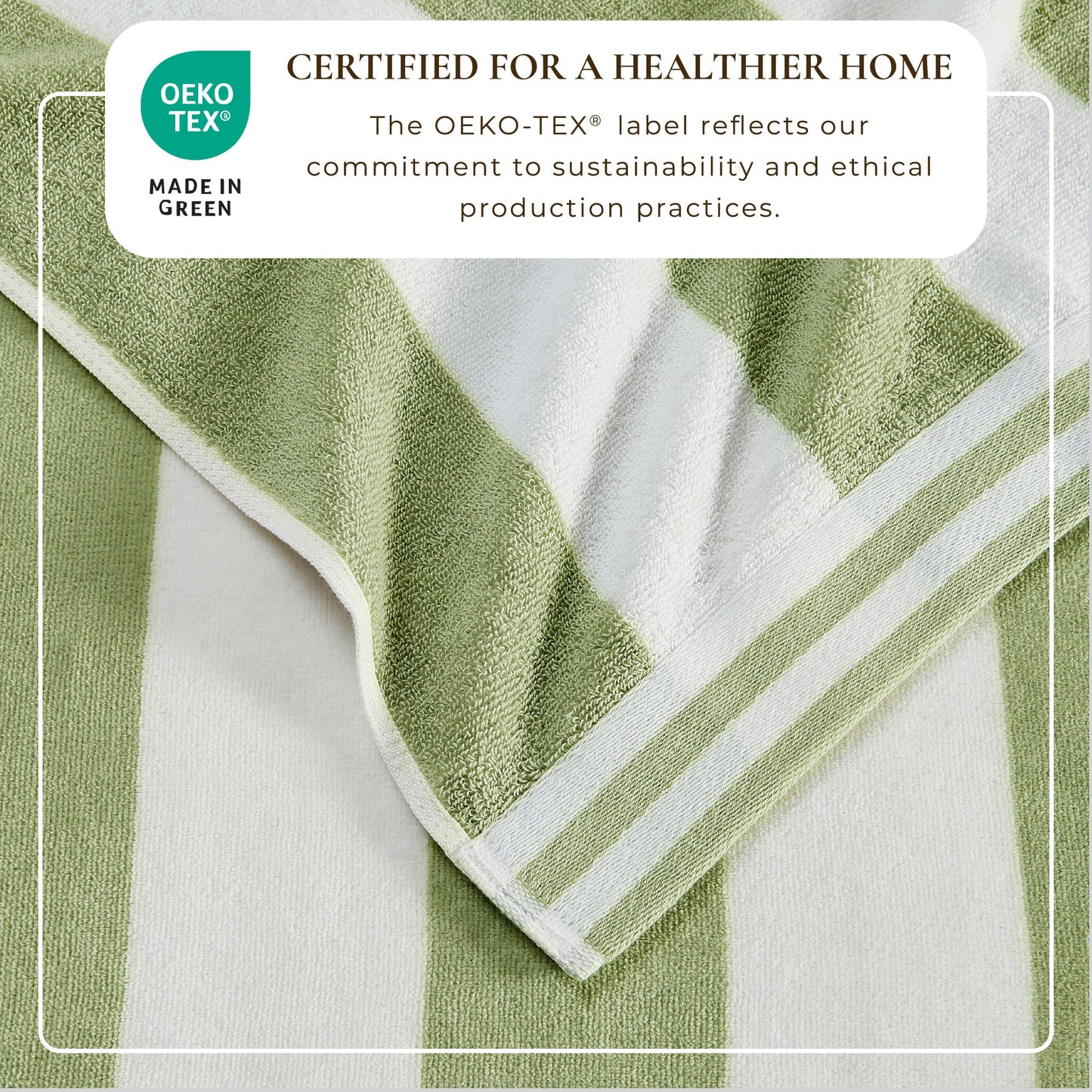 4 Pack Striped Cabana Beach Towel - Edgartown Collection
